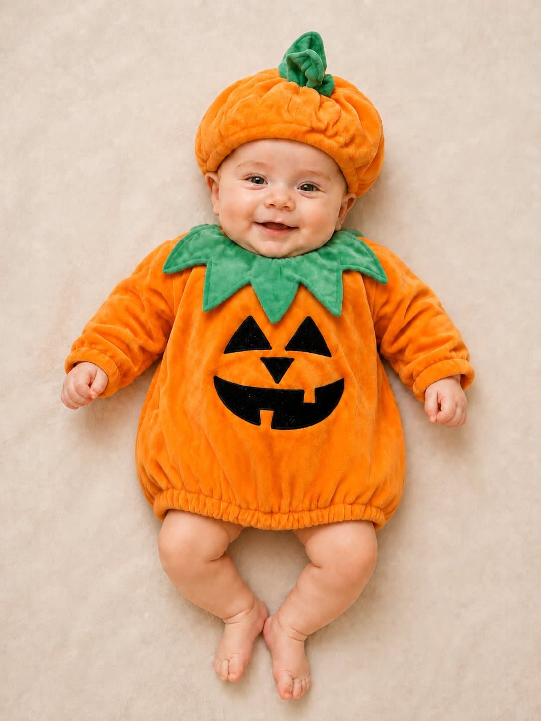 Target Baby pumpkin Halloween cosplay costume with hat 0-6month