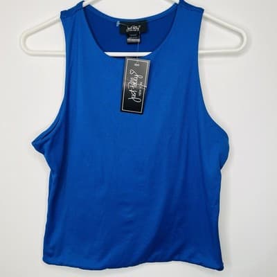 Just Polly New York Royal Blue Soft Tank Top Shirt