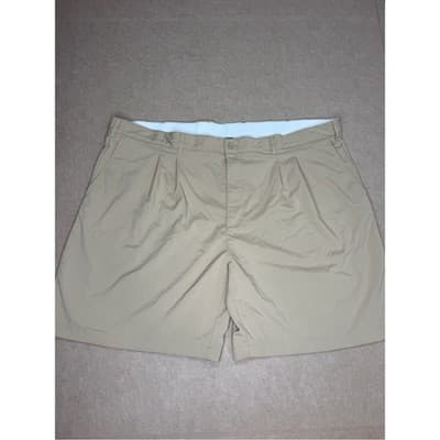 Reebok Men's Khaki Flat-Front Shorts size 54