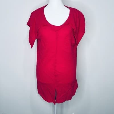 Oh My Gauze Pink Shirt 100% Cotton Top Size 2