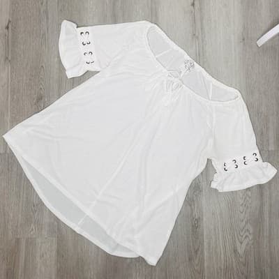 Naïf XL Shirt White Top Blouse