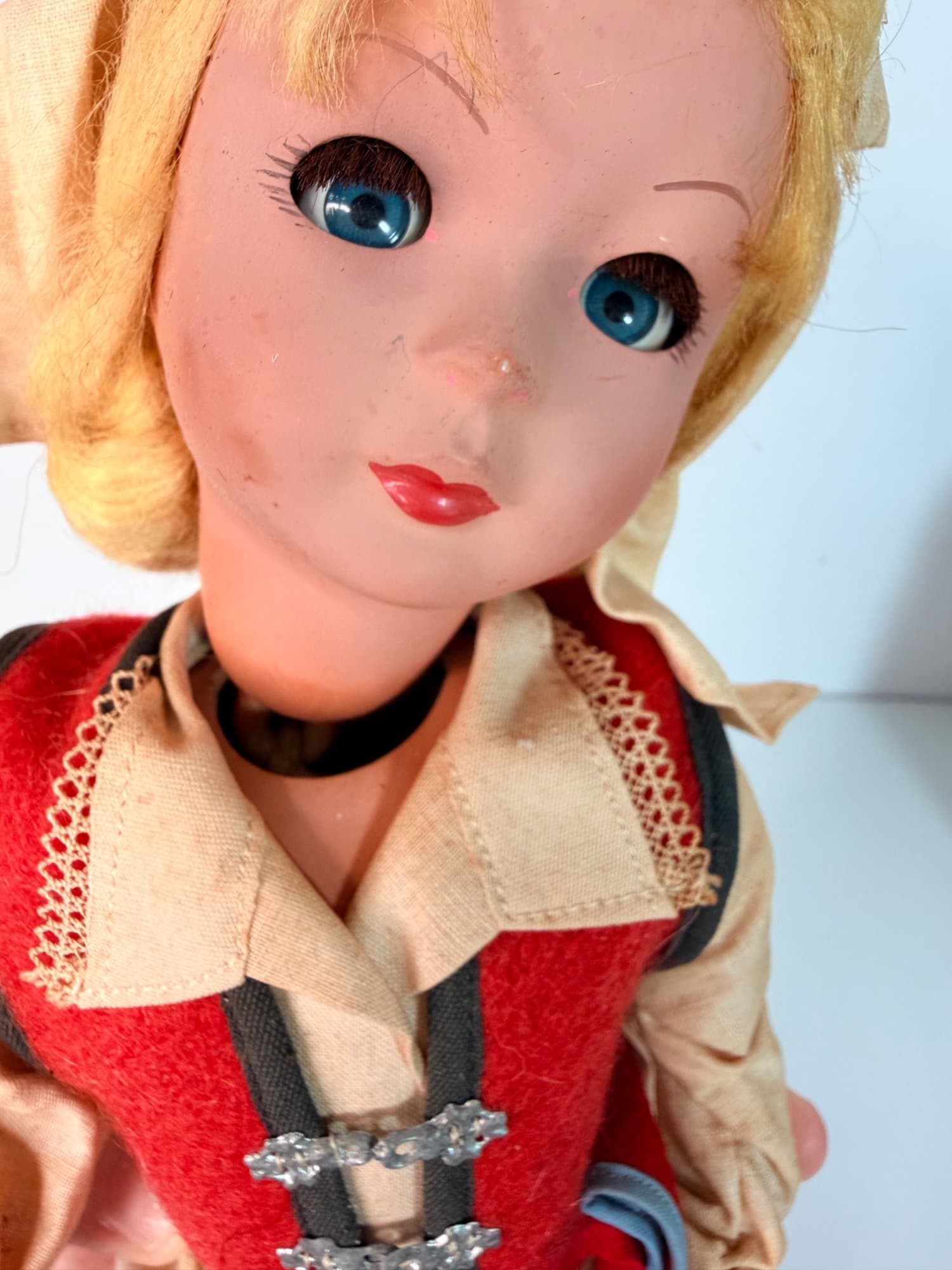 Vintage Austria souvenir doll in traditional folk costume