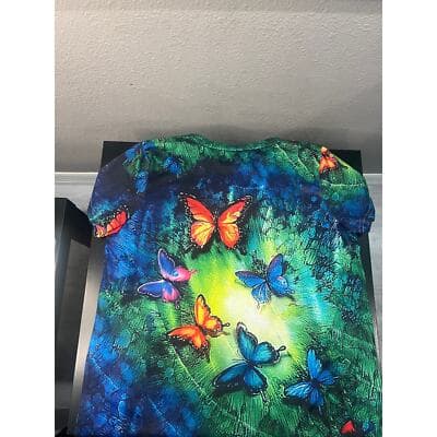 Medium multicolored butterfly top/shirt