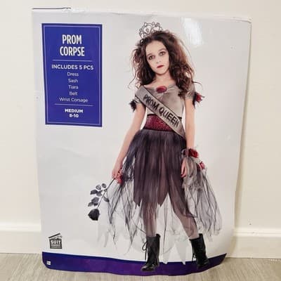 Prom Corpse Prom Queen Size M 8-10 Cosplay Girls Child Halloween Costume