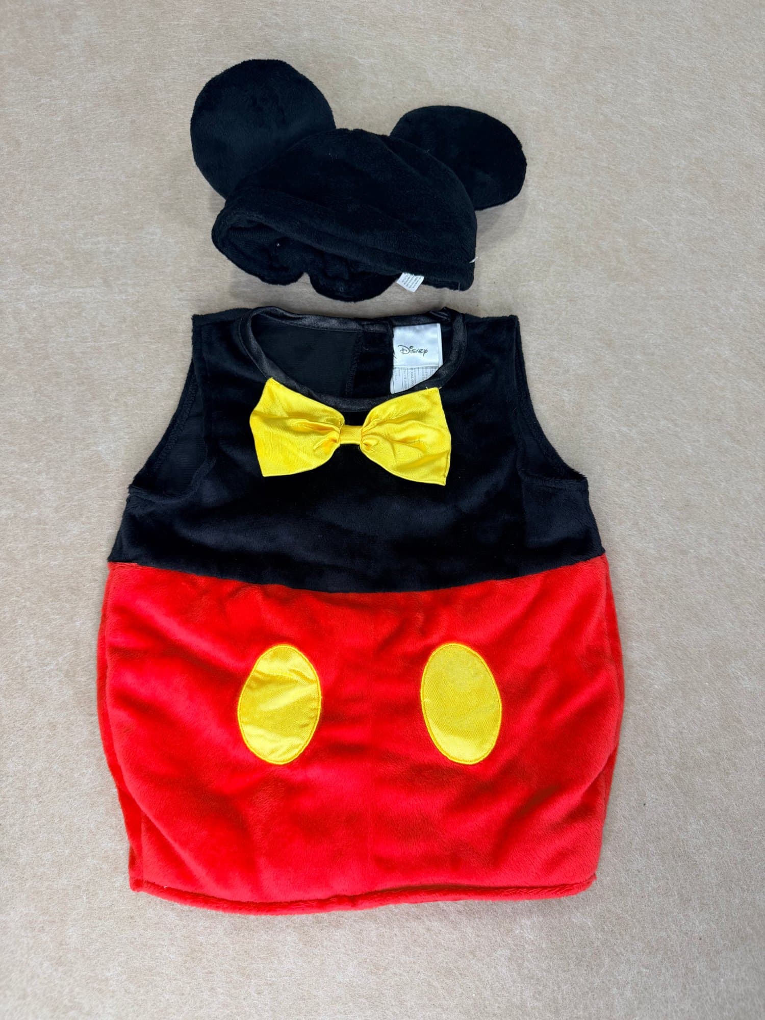 Disney Mickey Mouse halloween cosplay costume with ears hat 0-6months