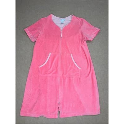 Coral Bay Pink zip up dress size M