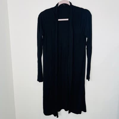 Midi Carriagan Lightweight Black Long Sleeve Sweater Size Medium