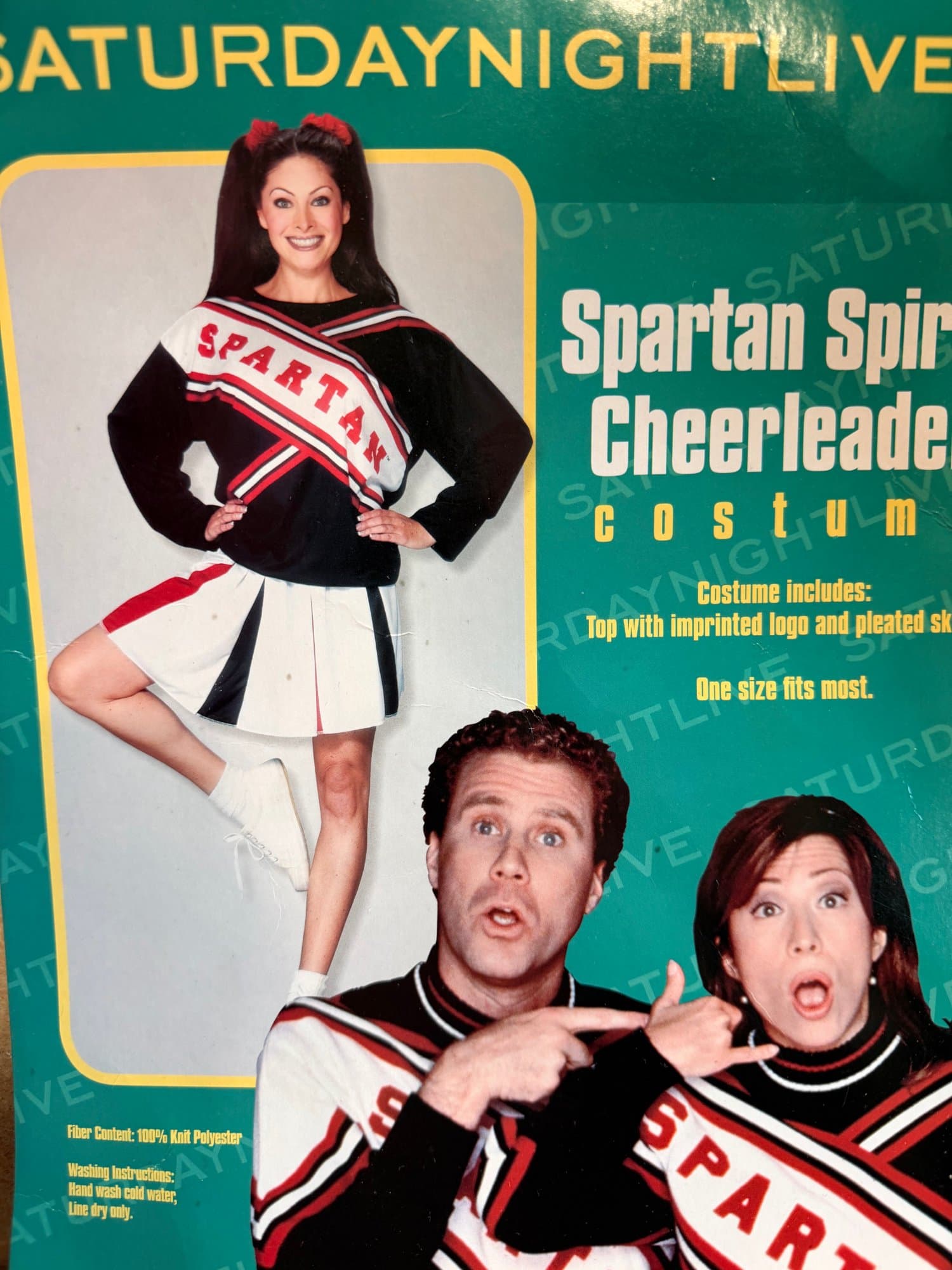 SNL Spartan Spirit Cheerleader halloween cosplay costume top and skirt OSFM